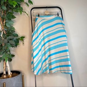 Stem cotton a-line skirt